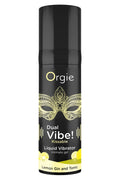 DUAL VIBE! LEMON GIN & TONIC KISSABLE LIQUID VIBRATOR