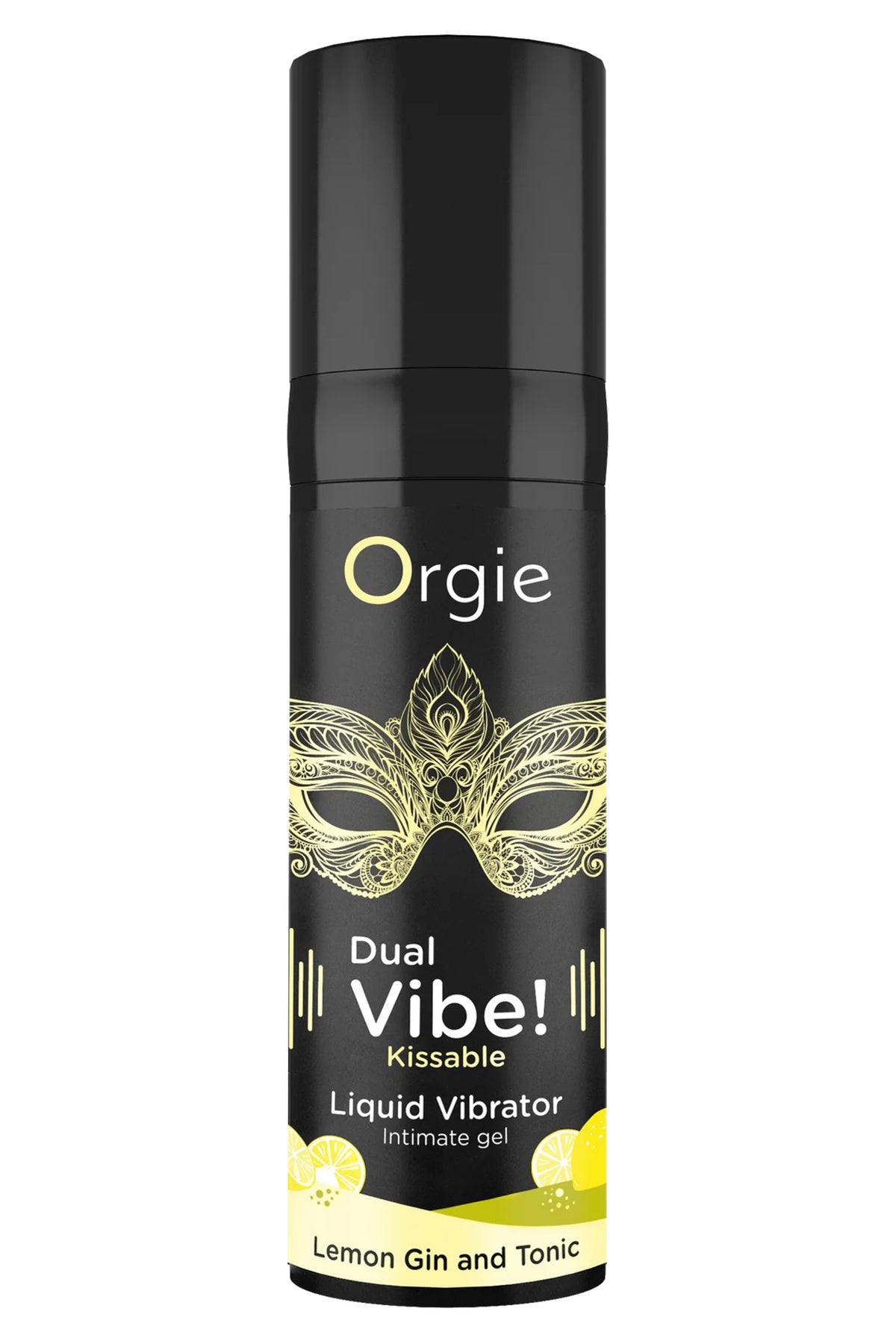 DUAL VIBE! LEMON GIN & TONIC KISSABLE LIQUID VIBRATOR